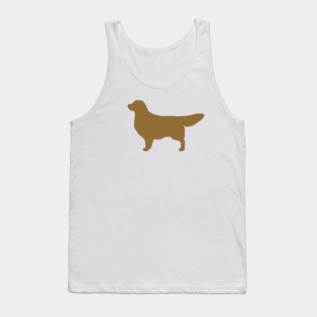 Golden Retriever Silhouette Tank Top by Coffee Squirrel